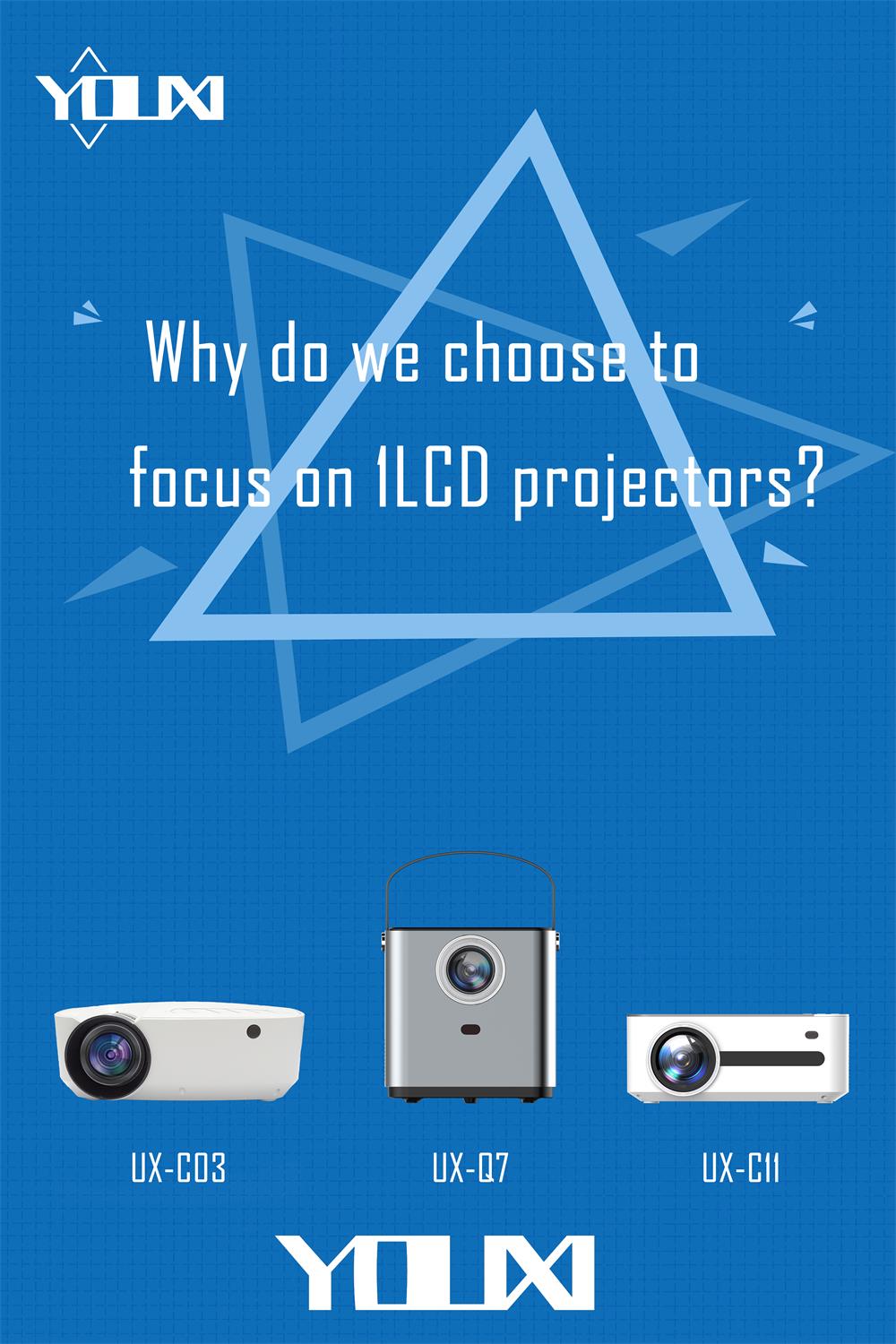 Why do we choose to focus on 1LCD projectors?